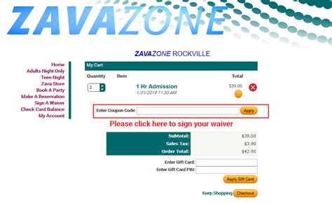 zavazone coupons ZavaZone has not confirmed admission prices for the Potomac Mills location